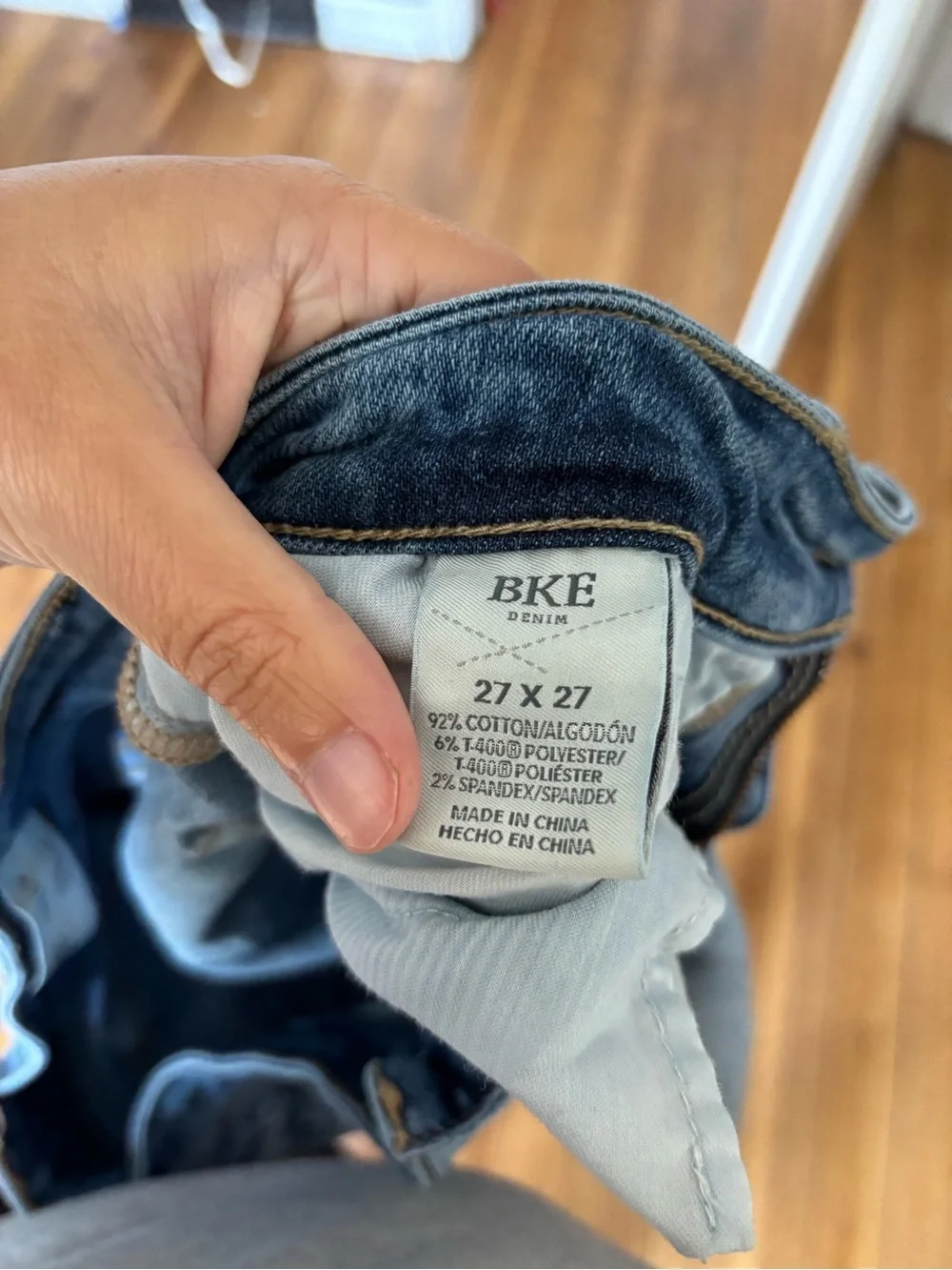 BKE Light Blue Distressed Women's Skinny Jeans